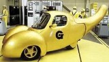 funny yellow car