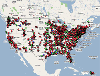 Superfund site map