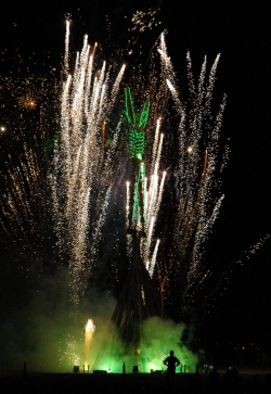 burning man fireworks