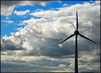 Turbine in a storm