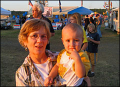 Ada Withrow and small friend