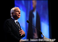 John McCain. Photo: Jason DeCrow / AP