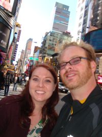 Sarah and Todd in Times Square