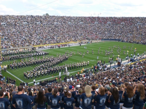 Notre Dame Stadium on Game Day