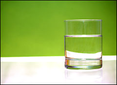 glass of water