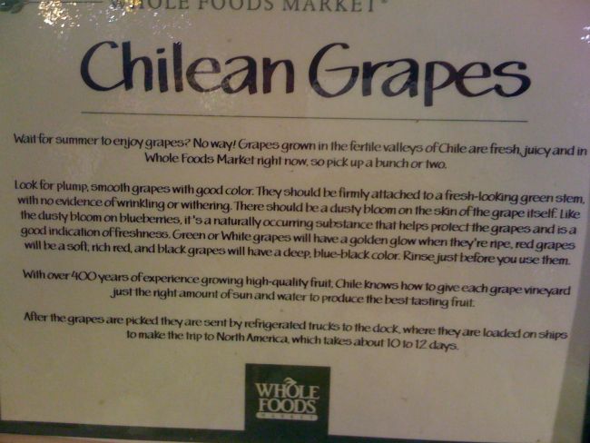 Whole Foods, signage