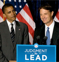 Evan Bayh and Barack Obama