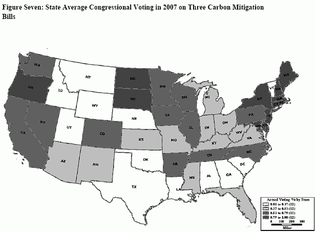 Kahn: Kahn: state average congressional voting on green legislation