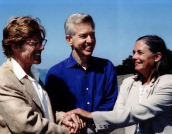 Robert Redford, Gray Davis, Fran Pavley