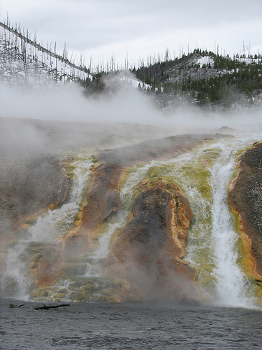 hot springs at Yellowstone