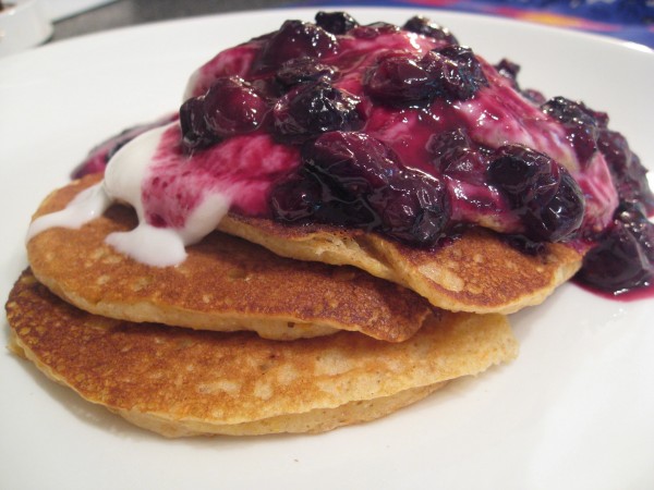 Blueberry pancakes