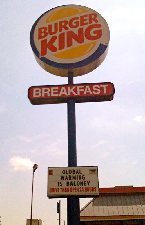 Burger King baloney sign