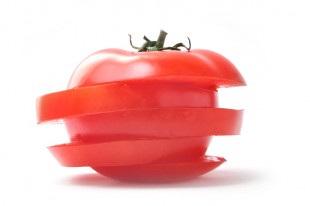 Sliced tomato.