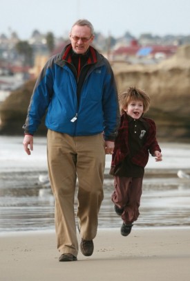 Sven and Elias on the beach