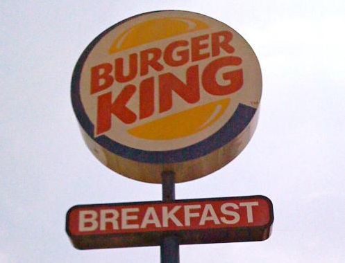 Burger King sign