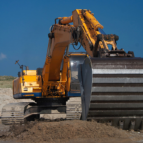 An earthmover.