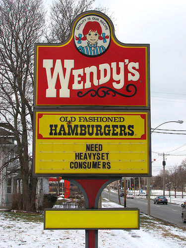 Wendys sign