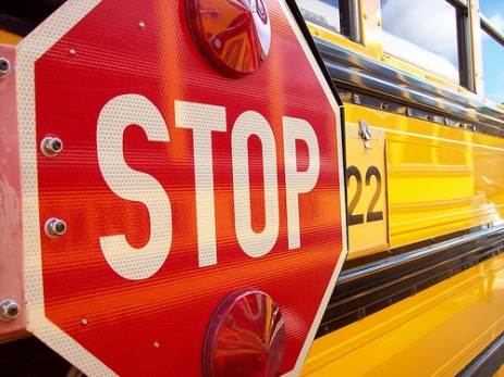 school bus stop sign