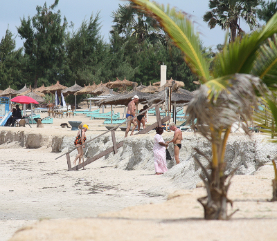 beach erosion in Gambia