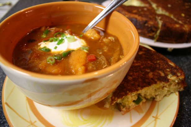 White bean and pumpkin chili