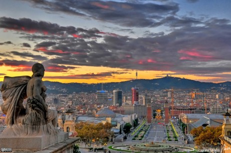 Barcelona sunset