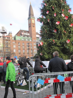 bike powered xmas tree