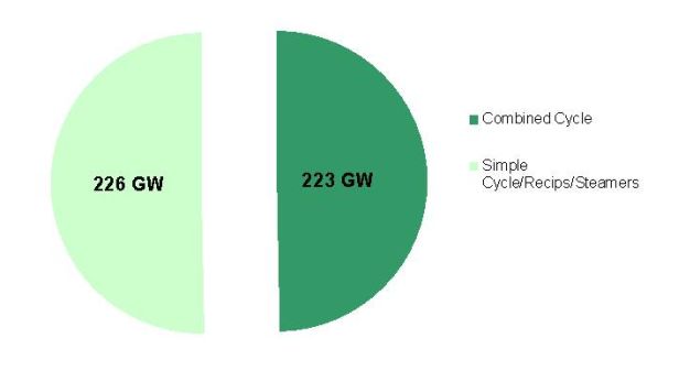 2008 U.S. Natural Gas Electric Fleet Capacities.