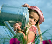 girl gardener