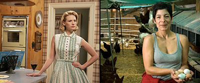 Betty Draper from Mad Men and farmer Alexis Koefoed