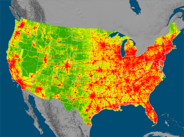 CO2 emissions map