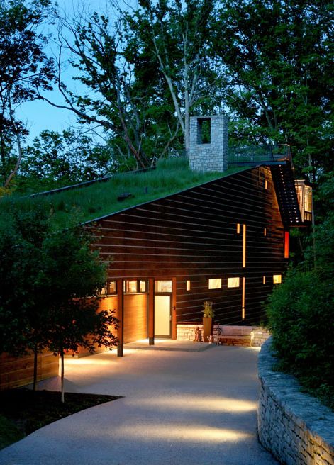 A green roof. 