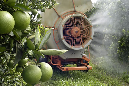 Pesticide spraying