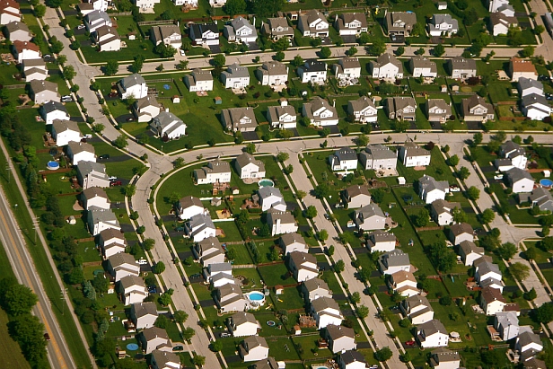 Suburban homes