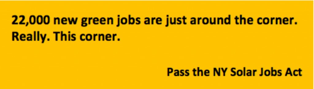 Let's give Albany a sign that NY should pass strong solar  legislation this year.