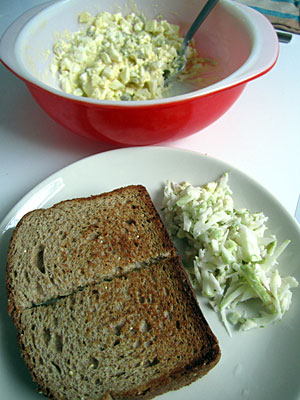 Egg salad sandwich