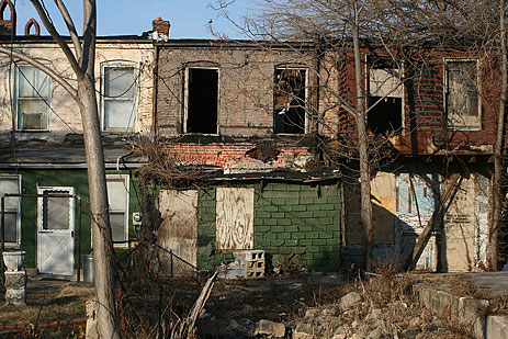 Abandoned buildings in East Baltimore