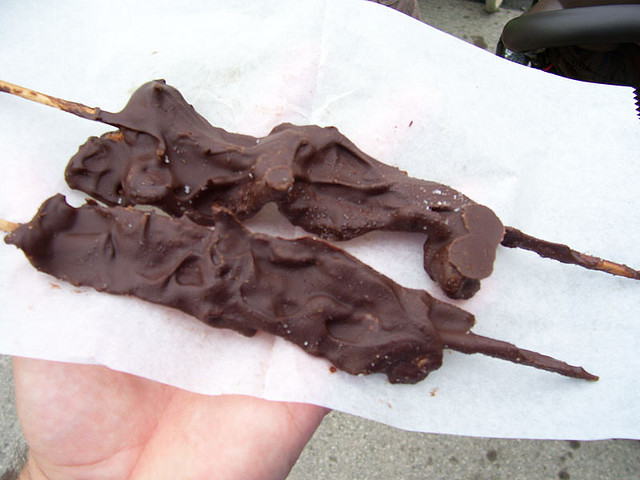 Chocolate covered bacon