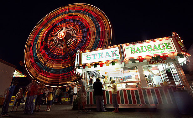 County fair at night