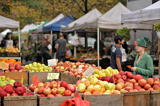 Farmers market in Brooklyn