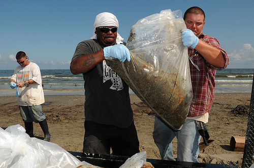 Cleanup workers.