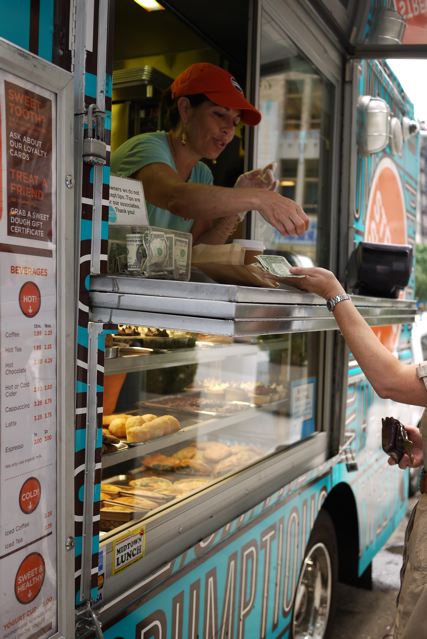 Sweet Treats truck window