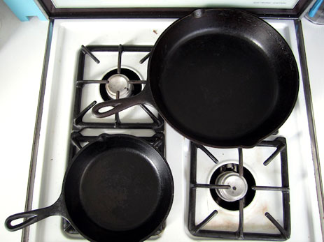 Cast iron pans