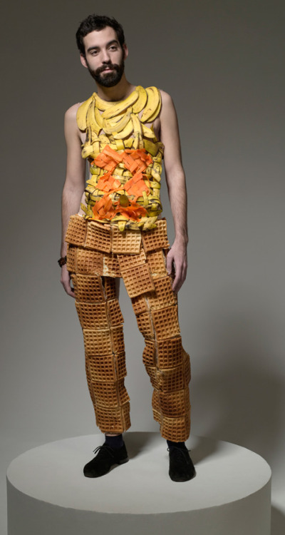 Man wearing Eggos.