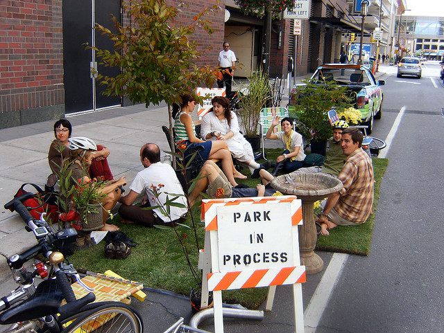 Parking day spot.