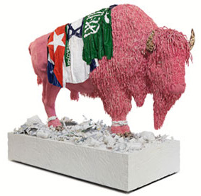 Buffalo made of bubblegum.