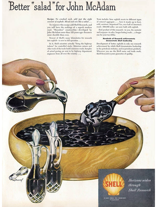 Shell oil salad ad