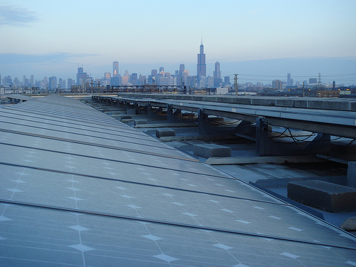 Roof of Chicago Center for Green Technology