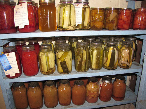 Jars of preserves.