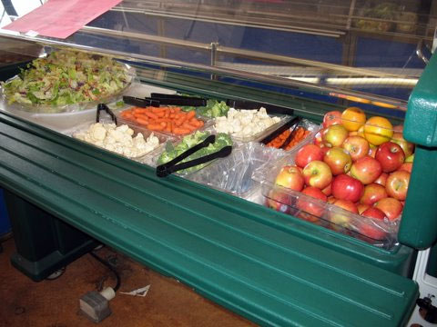 Salad bar at SF school