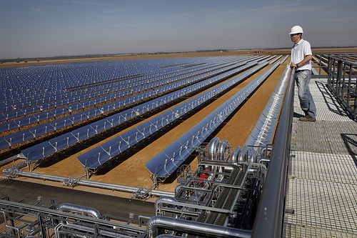 Solar thermal plant.